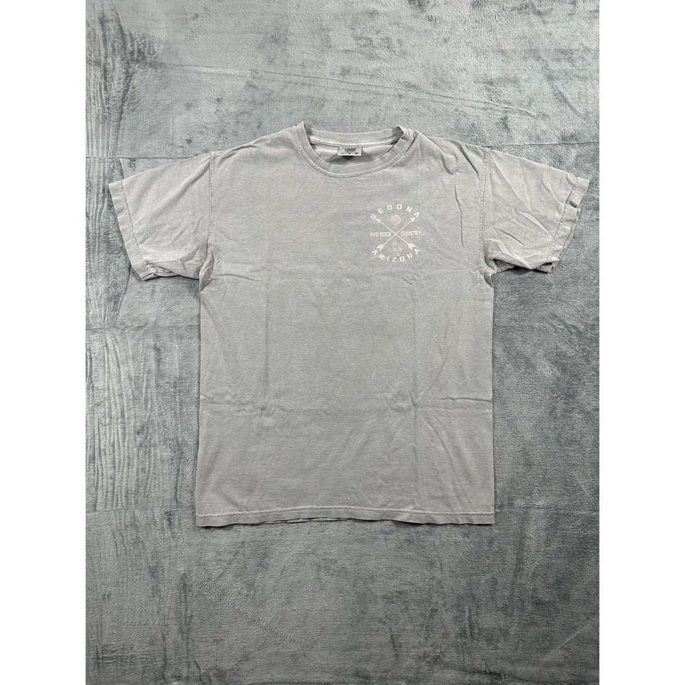 Comfort Colors Sedona Arizona Red Rock Country Graphic T-Shirt Grey Mens Medium